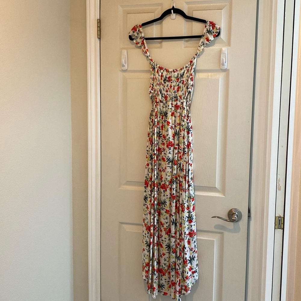 Lulu’s easy on the eyes cream floral dress